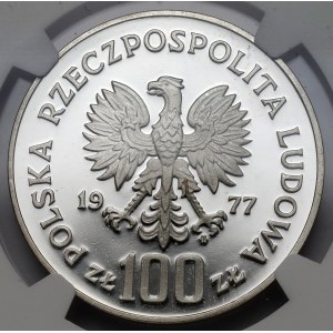 Próba SREBRO 100 złotych 1977 Henryk Sienkiewicz