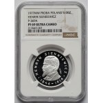 Próba SREBRO 100 złotych 1977 Henryk Sienkiewicz