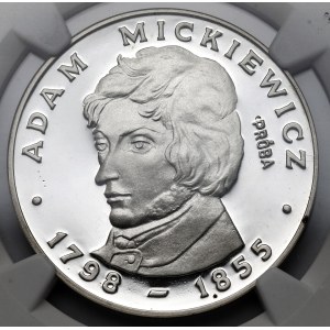 Próba SREBRO 100 złotych 1978 Adam Mickiewicz