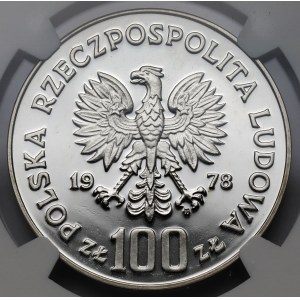 Próba SREBRO 100 złotych 1978 Adam Mickiewicz