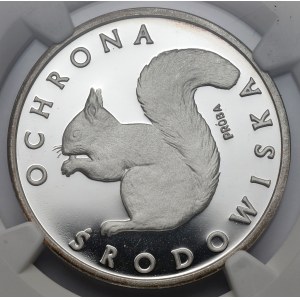 Próba SREBRO 1.000 złotych 1985 Wiewiórka