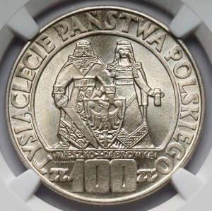 100 zloty 1966 Mieszko and Dabrowka