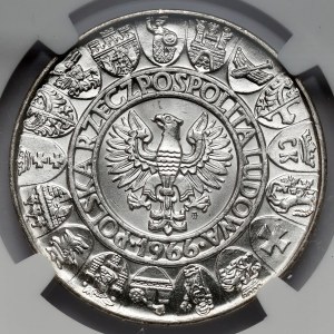 Sample SILVER 100 gold 1966 Mieszko and Dabrowka - half figures
