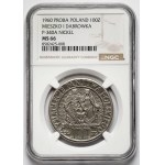 Próba NIKIEL 100 złotych 1960 Mieszko... postacie - z deseniem