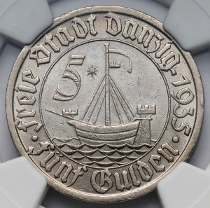 Danzig, 5 guilders 1935 Koga