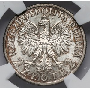 Głowa Kobiety 2 złote 1934