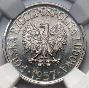 20 groszy 1957 - szeroka data - najrzadsza