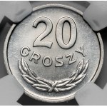 20 groszy 1957 - szeroka data - najrzadsza