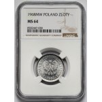 1 zloty 1968 - anno raro
