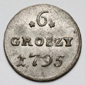 Poniatowski, 6 groszy 1795 - bella