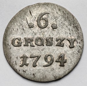 Poniatowski, 6 pennies 1794
