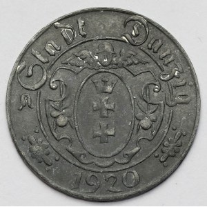 Danzica, 10 fenig 1920 zinco - 56 perle
