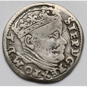 Stefan Batory, Trojak Wilno 1586 - bez herbu