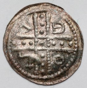 Śląsk, Bolesław I Wysoki (1163-1201), Denar Wrocław - BOLI - BRAKTEATOWY