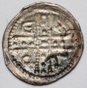 Śląsk, Bolesław I Wysoki (1163-1201), Denar Wrocław - BOLI - BRAKTEATOWY