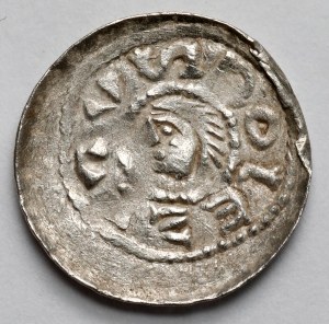 Boleslaw II the Bold, Duke's denarius - classic, with the letter S