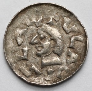 Ladislaus Herman, Denarius - a classical small portrait on a long neck