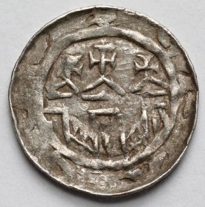 Ladislaus Herman, Denarius - a classical small portrait on a long neck