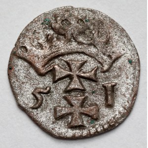 Zygmunt II August, Denar Gdańsk 1551