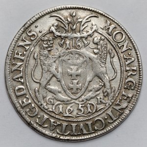Jan II Kazimierz, Ort Gdańsk 1651 - ilustrowany - b.rzadki