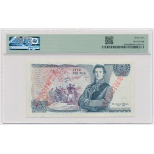 UK, SPECIMEN 5 pounds (1971-72)
