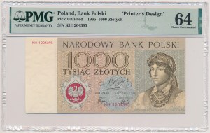 Miasta Polskie, 1.000 złotych 1965