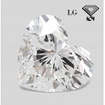 DIAMOND 0.50 CT D IF LAB GROWN - HEART - IGI