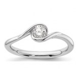GOLD RING WITH LAB GROWN DIAMOND - 404 LG