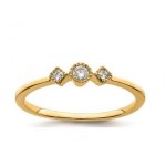 GOLD RING WITH LAB GROWN DIAMONDS - 401 LG