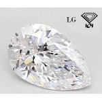 DIAMOND 2.00 CT D IF LAB GROWN - PEAR - IGI