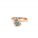 PIERŚCIONEK Z RÓŻOWEGO ZŁOTA Z NATURALNYM DIAMENTEM O MASIE 2,05 CT - RNG50402