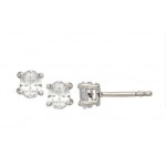 GOLD EARRINGS WITH DIAMONDS FOR 1.00 CT - 302 BASKET SET 14 LG