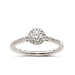 GOLD RING WITH LAB GROWN DIAMONDS - 411 LG