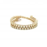 TENNIS BRACELET IN YELLOW GOLD 7.49 GR WITH NATURAL DIAMONDS - BRC50501