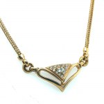 18K YELLOW GOLD NECKLACE 22.48 GR WITH DIAMOND AND BRILLIANT - DH-T102