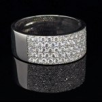 WHITE GOLD RING - 7.210 GR WITH DIAMONDS - DJ31203