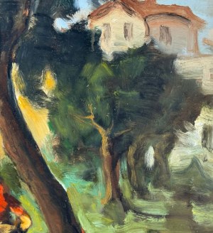 F.NICOLARDI, Landscape with figures - F.NICOLARDI