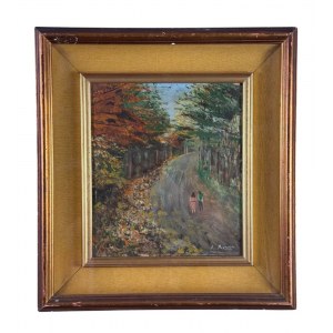 UNIDENTIFIED SIGNATURE, Street scene with figures