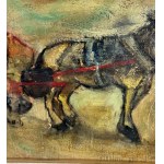 UNIDENTIFIED SIGNATURE, Donkey with a cart