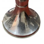 Lampa stołowa z chromowanego aluminium i pleksi