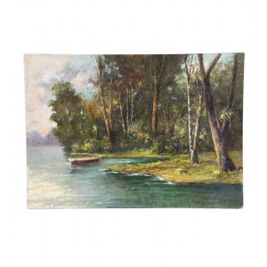 Giuseppe Gargiulo, Krajobraz z rzeką - Giuseppe Gargiulo