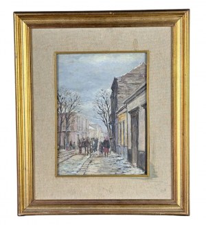 ANONIMO, Small Road with Figures