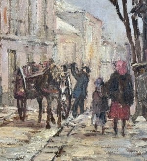 ANONIMO, Small Road with Figures