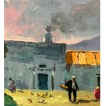 Leon Giuseppe Buono, Krajobraz z chłopami - Leon Giuseppe Buono