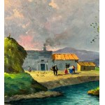 Leon Giuseppe Buono, Krajobraz z chłopami - Leon Giuseppe Buono