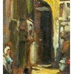 A. DE SIMONE, Wnętrze katedry i sprzedawca owoców - A. De Simone