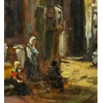 A. DE SIMONE, Wnętrze katedry i sprzedawca owoców - A. De Simone