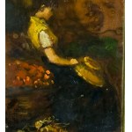 A. DE SIMONE, Wnętrze katedry i sprzedawca owoców - A. De Simone