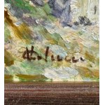 V. COLUCCI, Street with figures - V. Colucci