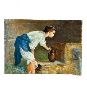 ANONIMO, Young person at a fountain